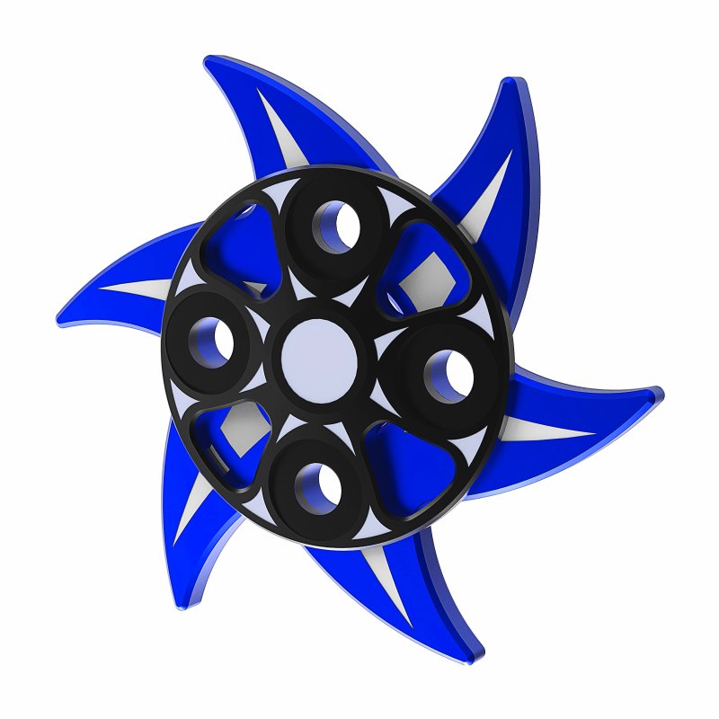 3RACING Auper D6 Spur Gear Cover Blue - SAK-D6809E/BU
