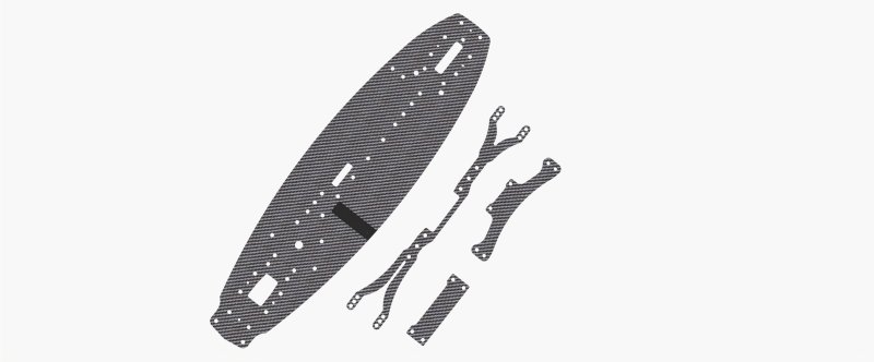 3RACING Cero FWD Sport Mini Graphite Upgrade Set - SAK-CM120