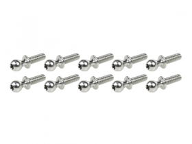 3RACING Sakura D3 CS SPORT Steel 4.8mm Ball Stud L=9 (10 pcs) - 3RAC-BS4809S