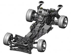 3RACING Sakura D5 MR Gold Midship Drift Kit