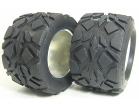 HPI Savage 21 /Savage 25 JAE 40 Series Tire W/ Tire Insert (Fit for ALL 1/8 MONSTER TRUCK) - 1 Pair - 3Racing HSA-032