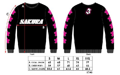 3RACING Sakura Brushed Fleece - XL Size - 3RAD-TS07/XL