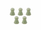 3RACING Aluminum Body Post 7075 4.3MM Hex Ball Stud L=7.7 M2.6 (5pcs) - Teflon Coated - 3RAC-BS43077/TE