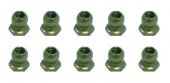 3RACING 7075 4.8MM Hex Ball Stud L=4 (10 pcs) - Teflon Coated - 3RAC-BS48H4/TE