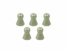 3RACING Aluminum Body Post 7075 4.3MM Hex Ball Stud L=7.7 M2.6 (5pcs) - Teflon Coated - 3RAC-BS43077/TE