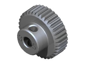 3RACING 64 Pitch Pinion Gear 35T (7075 w/ Hard Coating) - 3RAC-PG6435