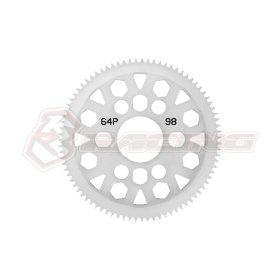 3RACING 64 Pitch Spur Gear 98T Ver.2 - 3RAC-SG6498/V2