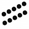 3RACING 2.6mm Lock Nuts (10pcs) -Black - 3RAC-NI26/BL