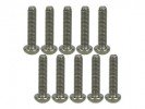 3RACING M3 x 14 Titanium Button Head Hex Socket - Machine (10 Pcs) - TS-BSM314M