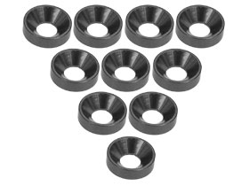 3RACING Aluminium M3 Countersink Washer (10 Pcs) - Titanium - 3RAC-WC3/TI