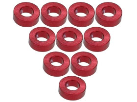 3RACING Aluminium M3 Flat Washer 2.0mm (10 Pcs) - Red - 3RAC-WF320/RE