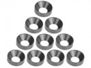 3RACING Aluminium M4 Countersink Washer (10 Pcs) - Titanium - 3RAC-WC4/TI