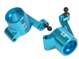 Tamiya GB-01 /GB-01T /GT-01 Aluminum Rear Hub - 2 Degree - Light Blue Color - 3Racing GB-04/2/LB