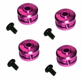 Tamiya Mini 4WD Aluminum Shaft Stopper -Pink - 3RACING M4WD-38/PK