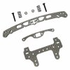 Tamiya Mini 4WD Sliver Carbon Wide Front Swing Roller Plate - 3RACING M4WD-50/SG