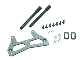 Tamiya TA05 SSG Graphite Front Bumper Stiffener - 3Racing TA05-01/SG