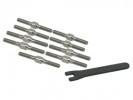 Tamiya TA05-IFS Titanium Turnbuckle Set - 3RACING TBS-IFS/V1