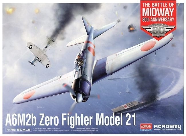 Academy 12352 - 1/48 A6M2b Zero Fighter Model 21 Battle of Midway