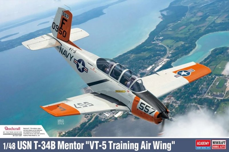 Academy 12361 - 1/48 USN T-34B Mentor VT-5 Training Air Wing
