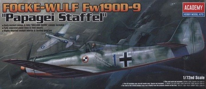 Academy 12439 - 1/72 Focke-Wulf Fw190D-9 \'Papagei Staffel\'