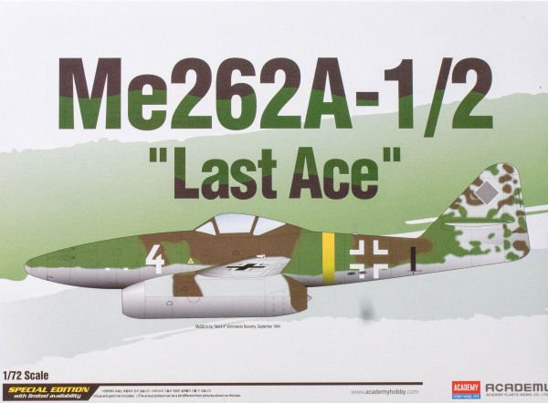 Academy 12542 - 1/72 Me262A-1/2 \'Last Ace\' LE
