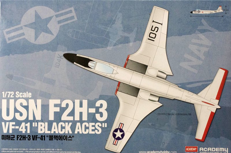 Academy 12548 - 1/72 USN F2H-3 VF-41 \'Black Aces\'