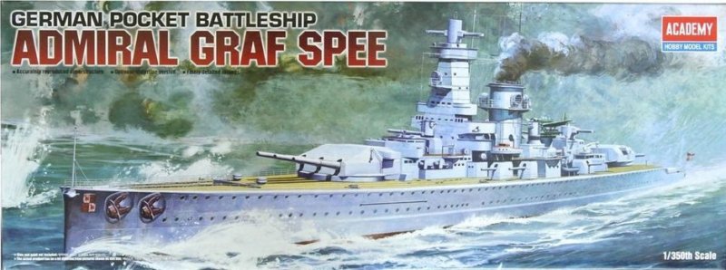 Academy 14103 - 1/350 German Pocket Battleship \'Admiral Graf Spee\'