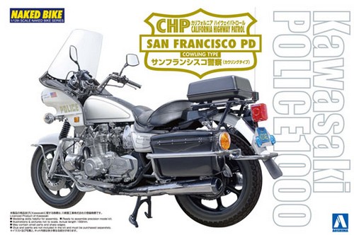 Aoshima #AO-00340 - 1/12 Naked Bike No.114 CHP San Francisco PD Cowling Type