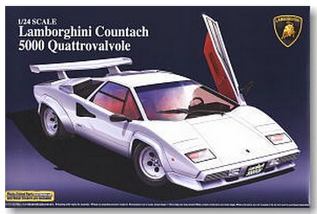 Aoshima #AO-04881 - 1/24 Super Car No.2 Lamborghini Countach 5000QV (Model Car)