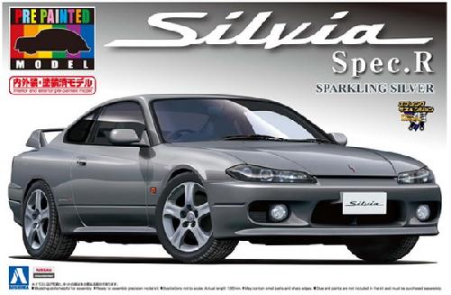 Aoshima AO-00864 - 1/24 No.34 Nissan S15 Silvia Spec. R (Sparkling Silver)
