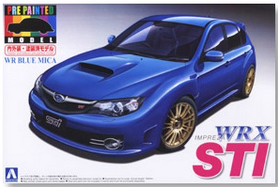 Aoshima #AO-04913 - 1/24 No.25 GRB Impreza WRX STI 5door 07 (WR Blue Mica) 00491