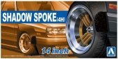 Aoshima 05322 - 1/24 Shadow Spoke (4H) 14 Inch The Tuned Parts No.29