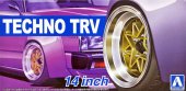 Aoshima 05386 - 1/24 Techno TRV 14 inch Tires/Wheels #53