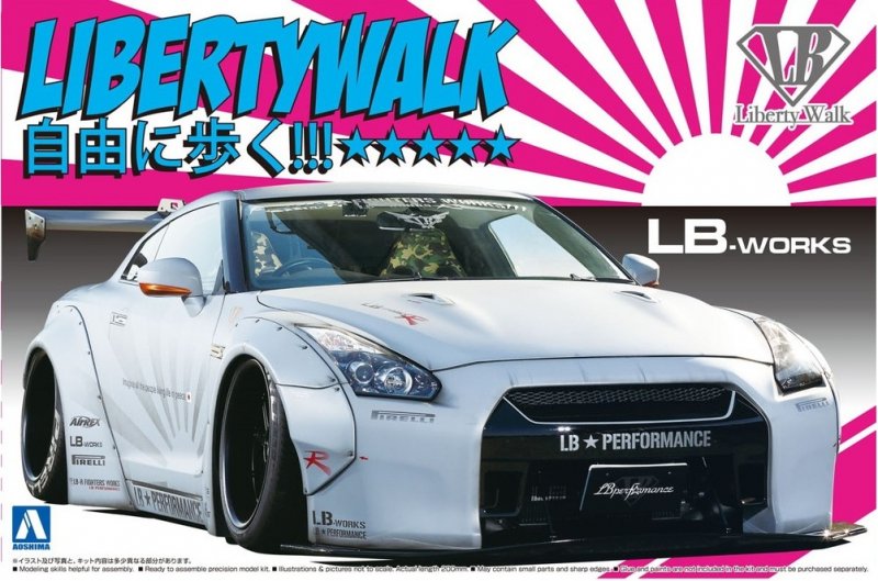 Aoshima 05403 - 1/24 LB Works R35 GT-R Ver.2 Liberty Walk No.10