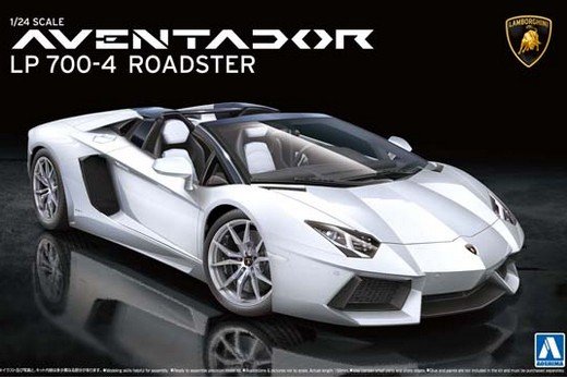 Aoshima AO-00865 - 1/24 No.12 Lamborghini Aventador LP700-4 Roadster