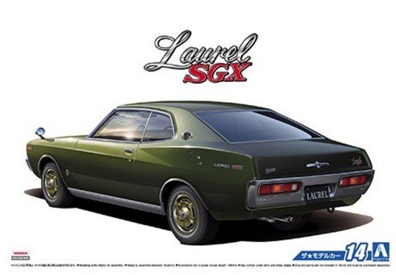 Aoshima 05211 - 1/24 No.14 Nissan KHC130 Laurel HT2000 SGX \'75 The Model Car