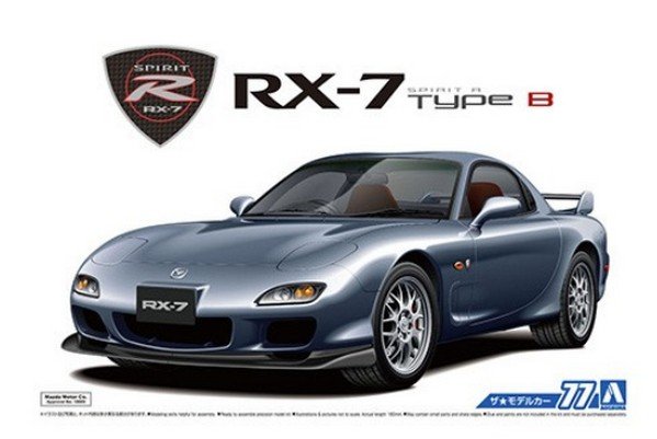 Aoshima 05586 - 1/24 Mazda FD3S RX-7 Spirit R Type B \'02 The Model Car No.77