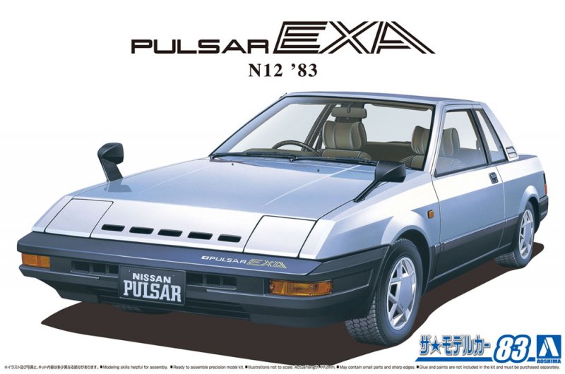 Aoshima 06272 - 1/24 Nissan Pulsar EXA N12 \'83 The Model Car No.83