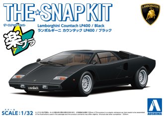 Aoshima 06538 - 1/32 Lamborghini Countach LP400 Black Snap Kit 20