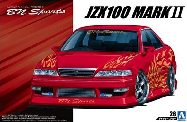 Aoshima 05357 - 1/24 BN Sports Toyota JZX100 Mark II Tourer V 1998 The Tuned Car No.26