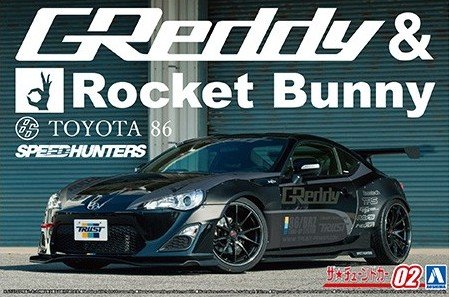 Aoshima 06187 - 1/24 ZN6 Toyota 86 2012 Greddy & Rocket Bunny Volk Racing Ver. The Tuned Car No.2