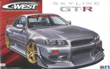 Aoshima 06149 - 1/24 Nissan C-West BNR34 Skyline GT-R 2002 The Tuned Car No.50