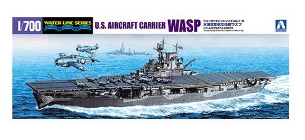 Aoshima 01034 - 1/700 WL 715 WASP U.S Aircraft Carrier