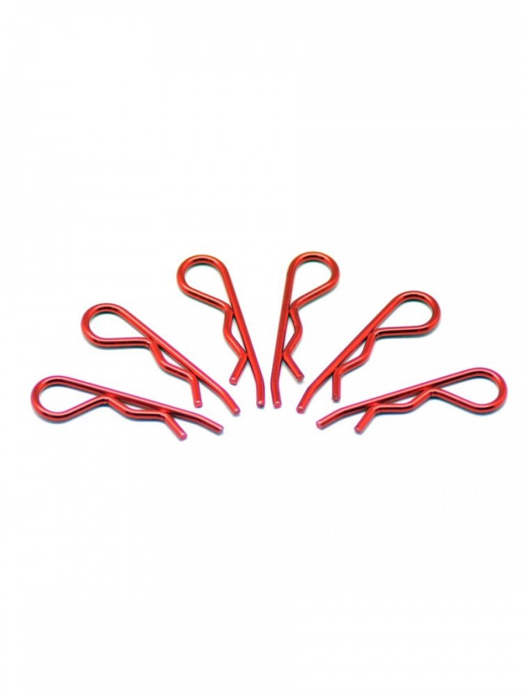 Arrowmax AM-103122 Body Clip 1/8 - Metallic Red (6)