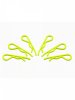 Arrowmax AM-103118 Body Clip 1/8 - Fluorescent Yellow (6)