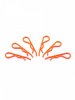 Arrowmax AM-103120 Body Clip 1/8 - Fluorescent Red (6)