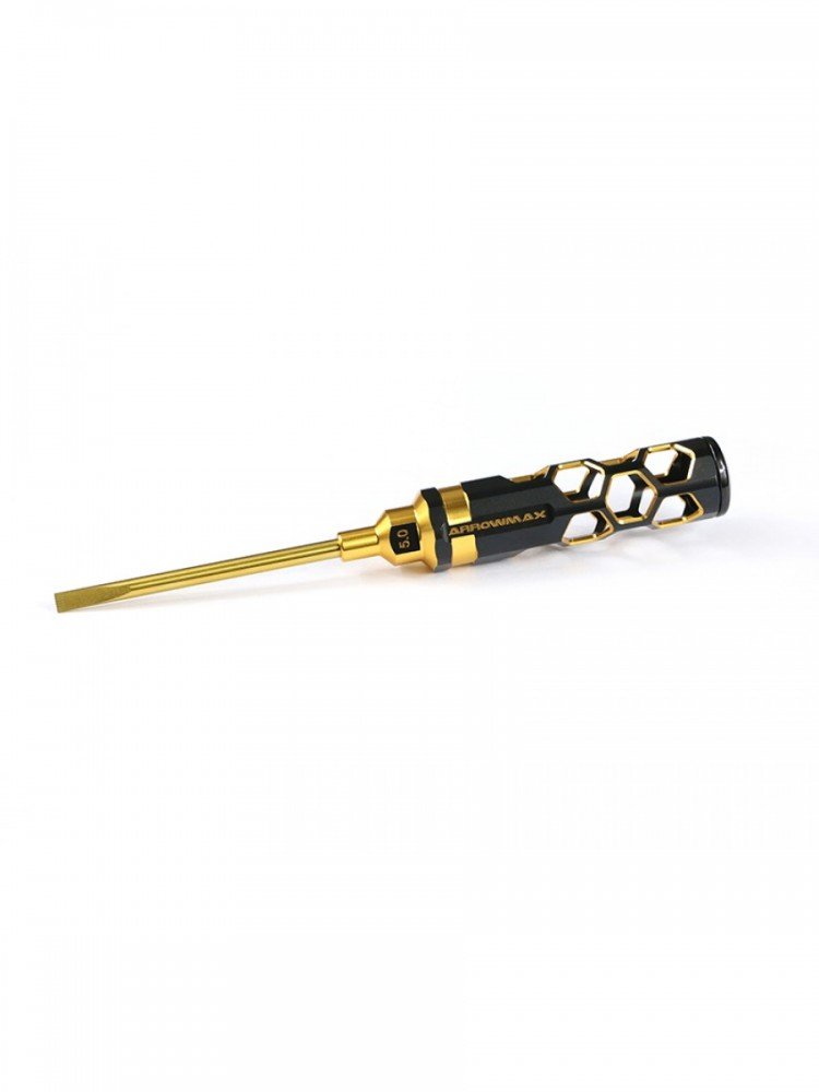 Arrowmax AM-430151-BG Flat Head Screwdriver 5.0 X 100mm Black Golden