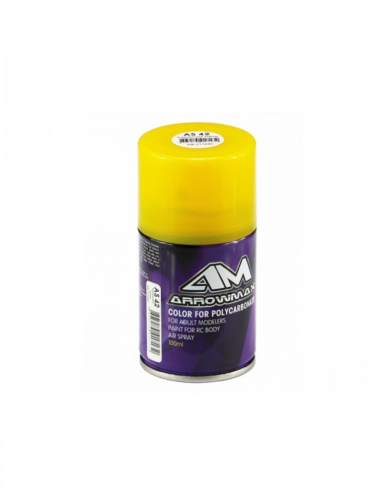 Arrowmax AM-211042 AM 100ml Paintsprays, AS42 Translucent Yellow