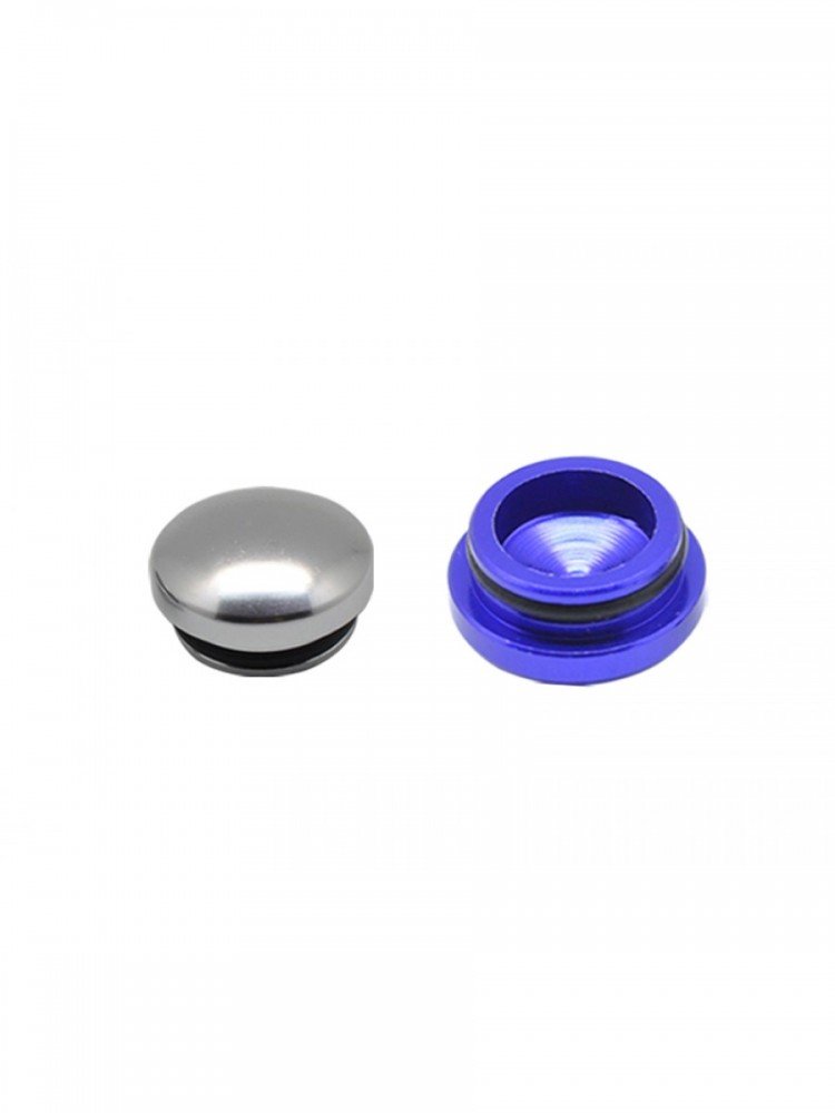 Arrowmax AM-199010 18mm Silver & 22mm Purple Aluminum End Cap (2)