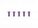 Arrowmax AM-14RH3008-P Aluminium Screw Allen Roundhead M3x8 Purple (7075) (5)